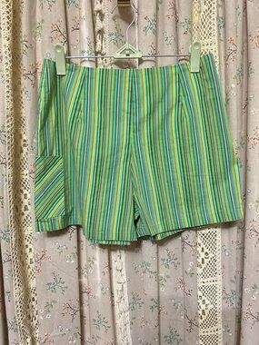 Vintage Sharon Endick KATE Striped Shorts Size 6 Made in USA